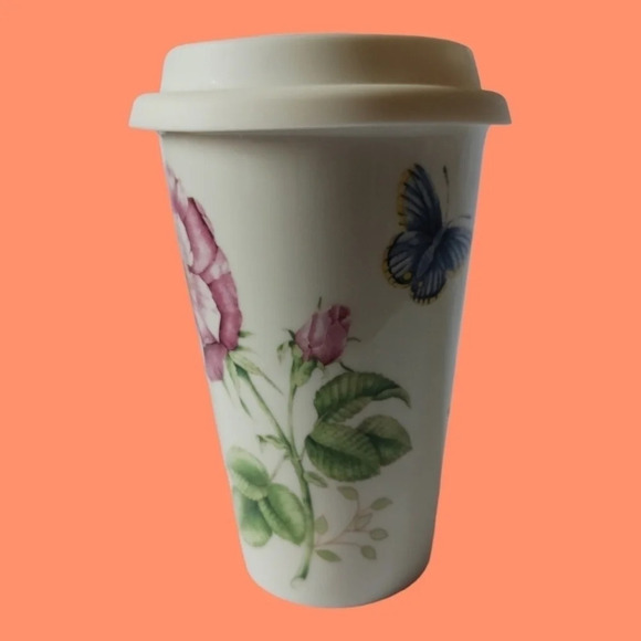 Lenox butterfly meadow thermal travel mug with lid - Picture 3 of 6